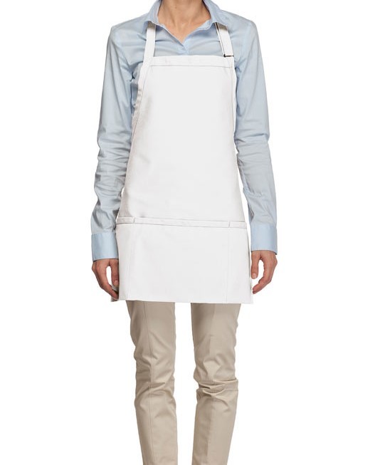 Adult White Short Bib Aprons